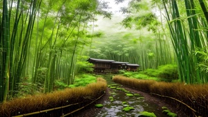 写实竹林