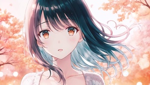清纯金秋少女