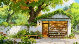 绿色清新小书屋