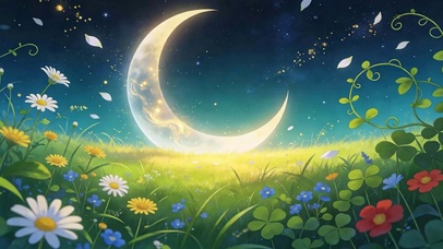 夜景花草树木