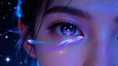 藏着星空的梦幻眼眸