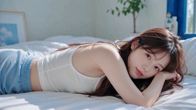 居家清纯美女
