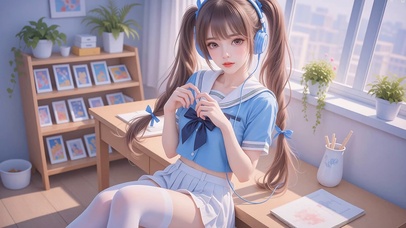 可爱青春美少女