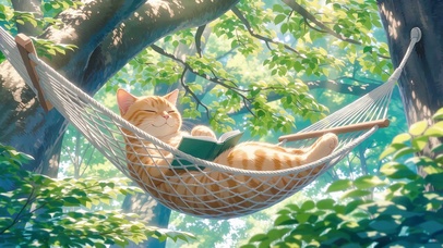 午睡的猫咪
