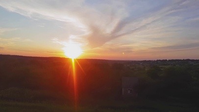 4K 高清 火车上欣赏日落美景