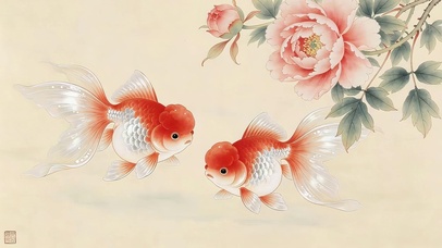 可爱小金鱼