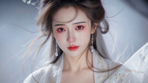 悲伤写实古风美人