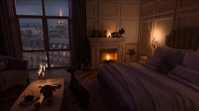 在巴黎舒适的卧室