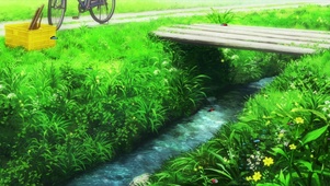 绿草小桥流水