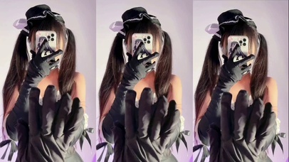 小圆吃不饱马尾摇