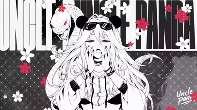 二次元黑白少女