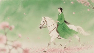 飞马踏樱花