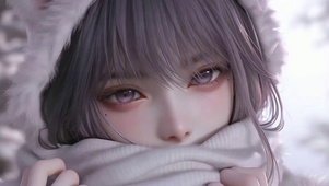 可爱女孩眨眼动态