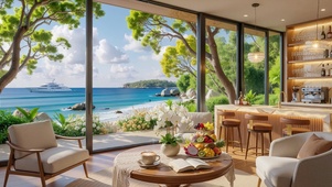 窗外海景休闲厅