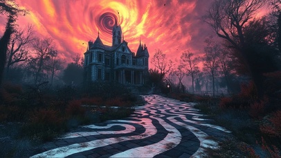 神秘森林魔法古堡