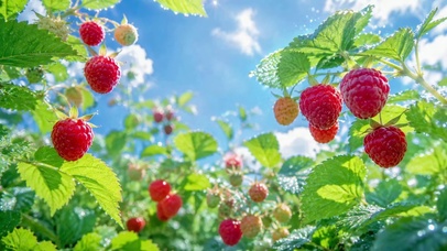 阳光清新树莓果园