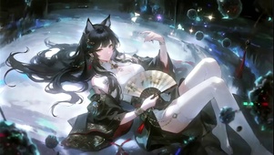 躺着的古风猫耳娘