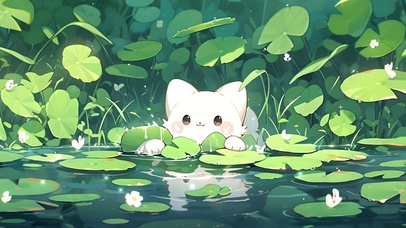 水中小猫