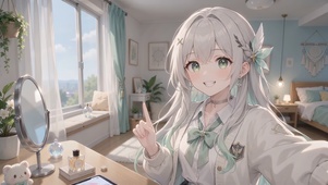 窗边猫耳流萤