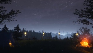夜晚的露营