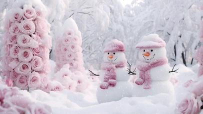 可爱的雪人