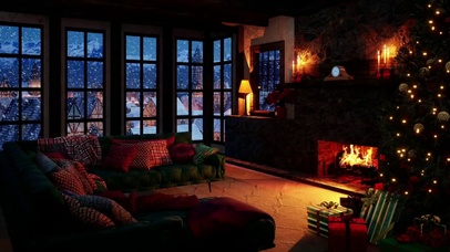 冬季圣诞温暖客厅