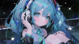 唱跳间隙初音
