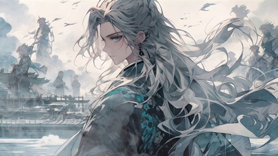 水墨少年