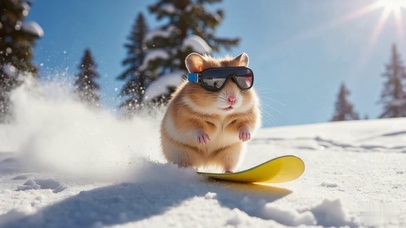 仓鼠滑雪