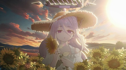 蔚蓝档案向日葵中の她