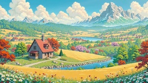 治愈山下村庄