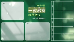 如果不能一夜暴富两夜也行