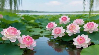 夏日荷花