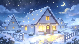 夜景雪景