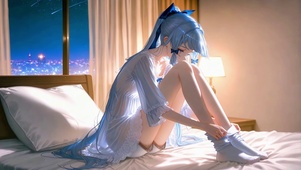 卧室少女神里绫华