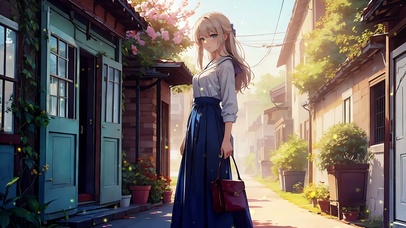 萤火森林女孩动漫温暖护眼