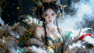 仙气飘飘，清冷美女