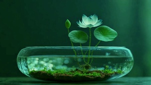 水生绿荷