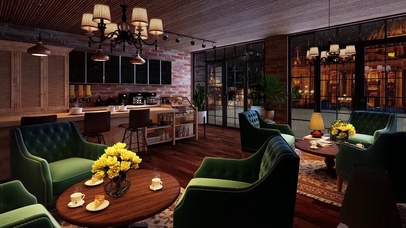 舒适的雨夜咖啡厅