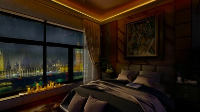 伦敦雨夜舒适入睡