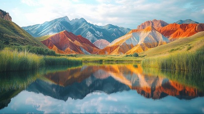 五彩斑斓的山脉