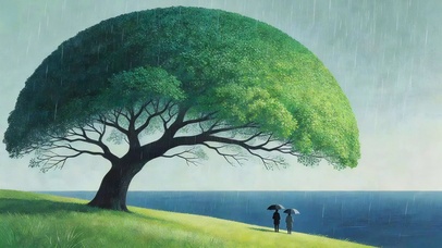 海边的大树
