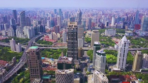 4K 高清 上海的日间交通