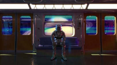 4K科幻土星星际列车