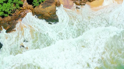 唯美海岸海浪 4K