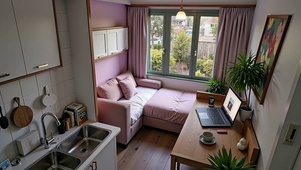 【雨景】雨天的单身公寓