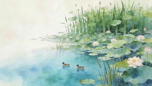 鸭子戏水