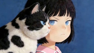 女孩与猫咪