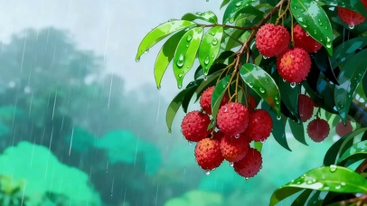 雨天的荔枝