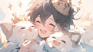猫咪和男孩